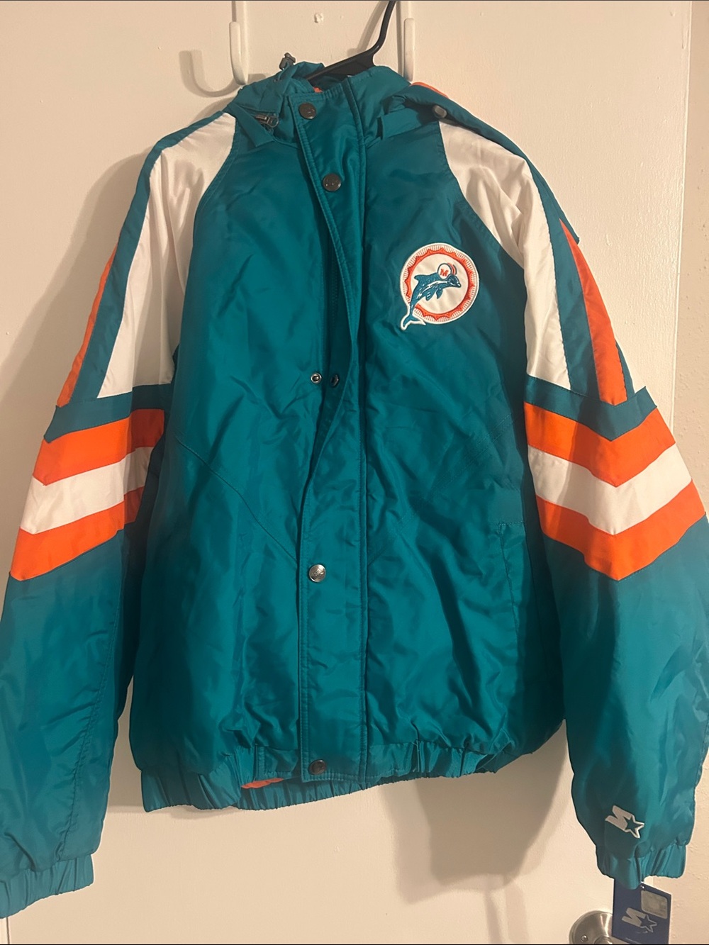 Miami dolphins starter puff jacket